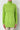 Basilia Cashmere Turtleneck in Lime Glow – front view showing ribbed details